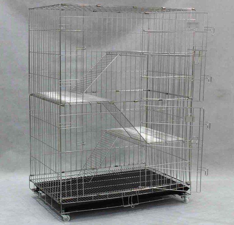 Collapsible Stainless Steel Cat Cage SCC202 Cat Cage Malaysia